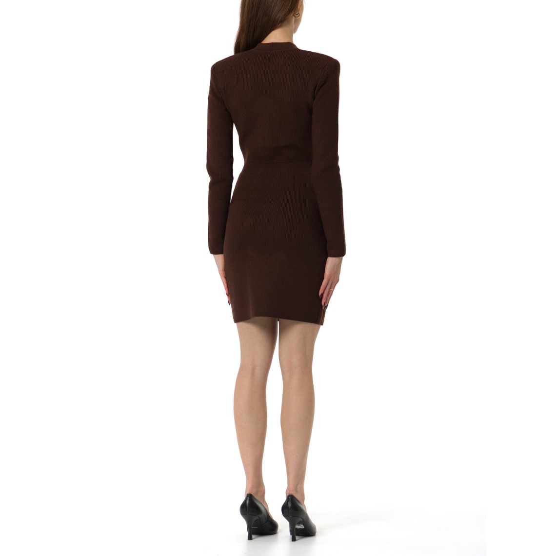 Mini abito in maglia con decorazioni gioiello Elisabetta Franchi