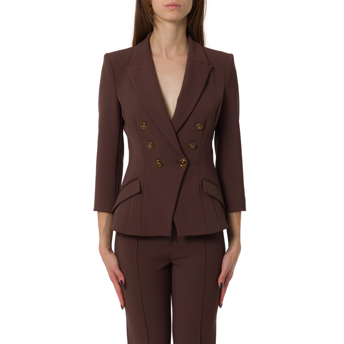 Giacca in doppio crêpe Elisabetta Franchi