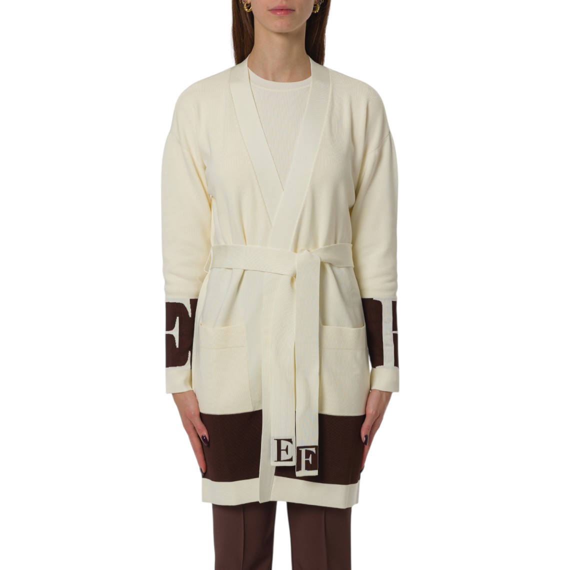 Cardigan con cintura Elisabetta Franchi