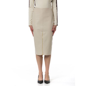 Gonna con texture stampa cocco Elisabetta Franchi