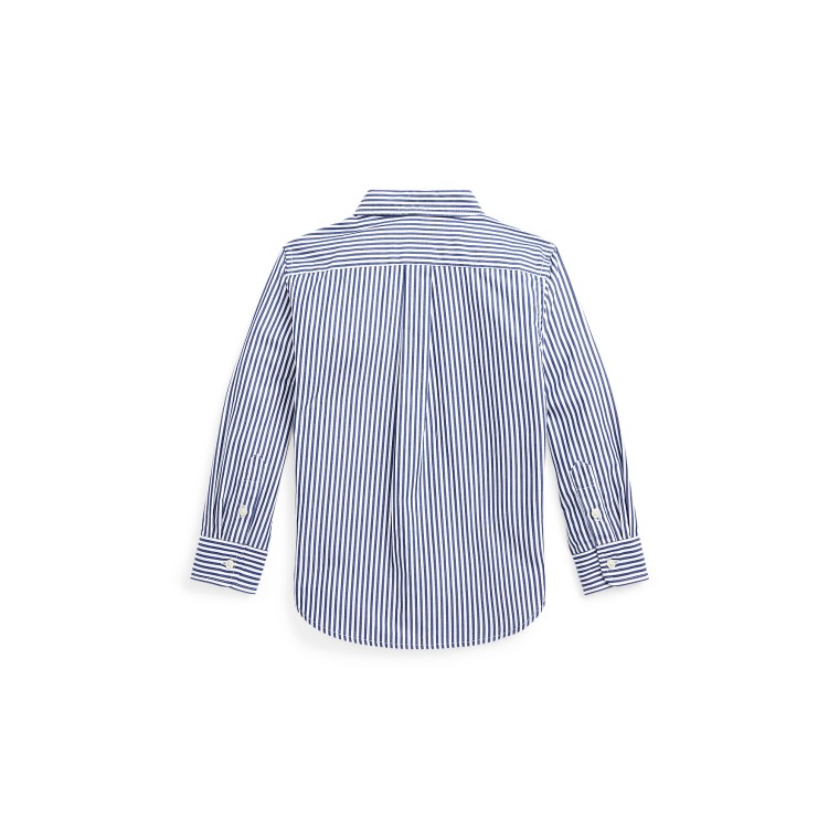 Camicia in popeline di cotone a righe