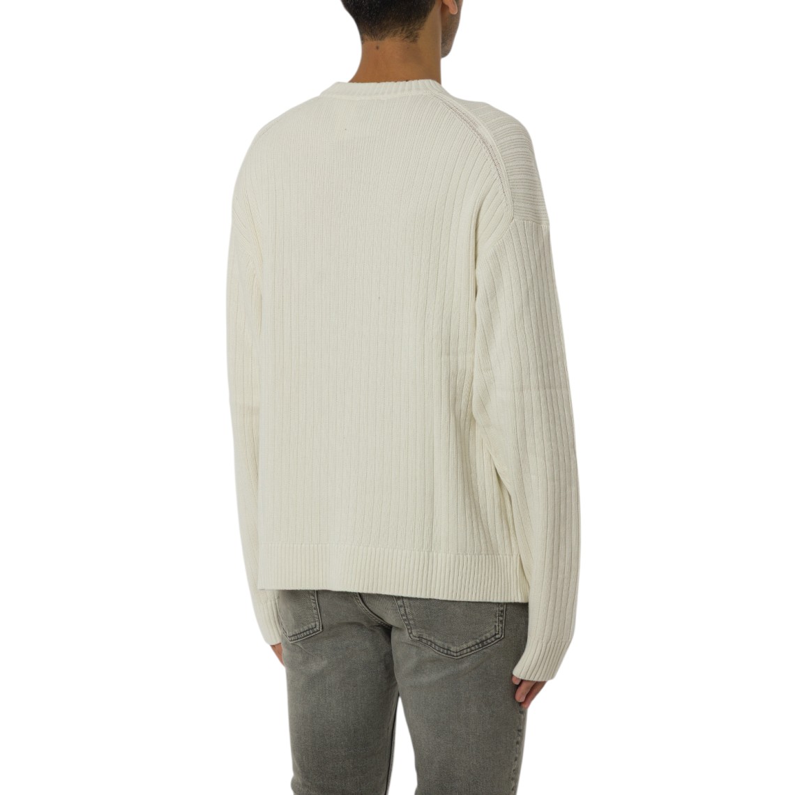 Maglione in cotone a costine Calvin Klein Jeans