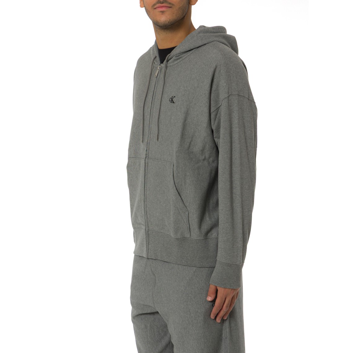 Felpa con zip e cappuccio Calvin Klein Jeans