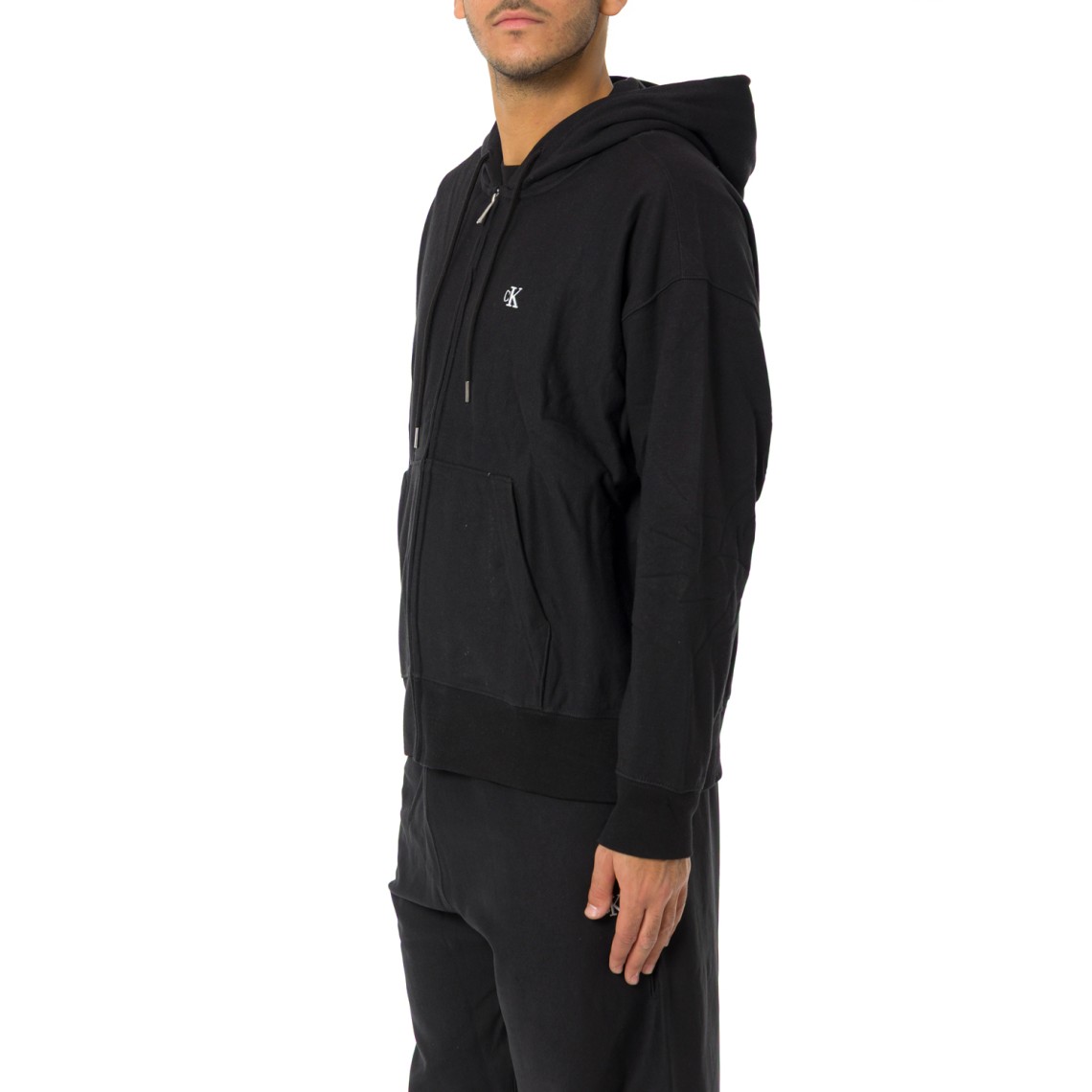 Felpa con zip e cappuccio Calvin Klein Jeans