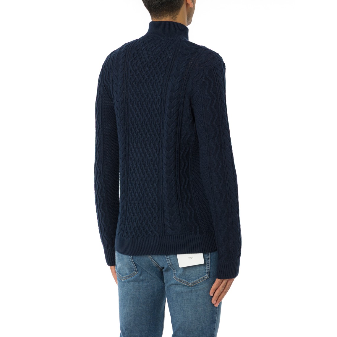 Maglia half-zip Tommy Jeans in maglia intrecciata
