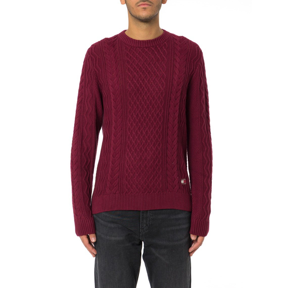 Maglione girocollo intrecciato Tommy Jeans