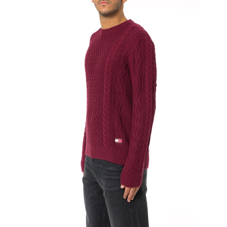 Maglione girocollo intrecciato Tommy Jeans