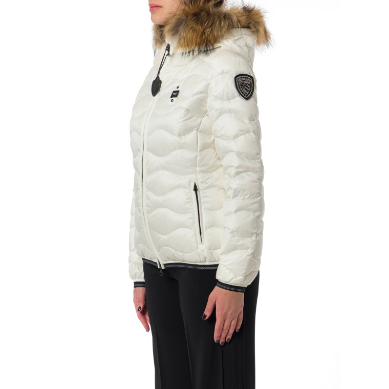 Giubbotto Aldie Blauer con cappuccio