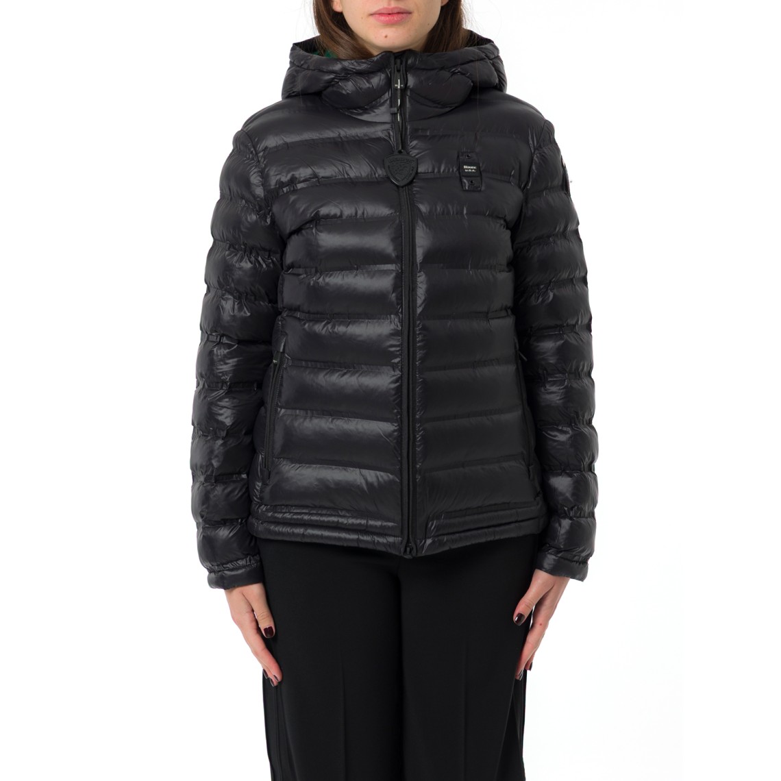 Giubbotto Ellis Blauer con cappuccio