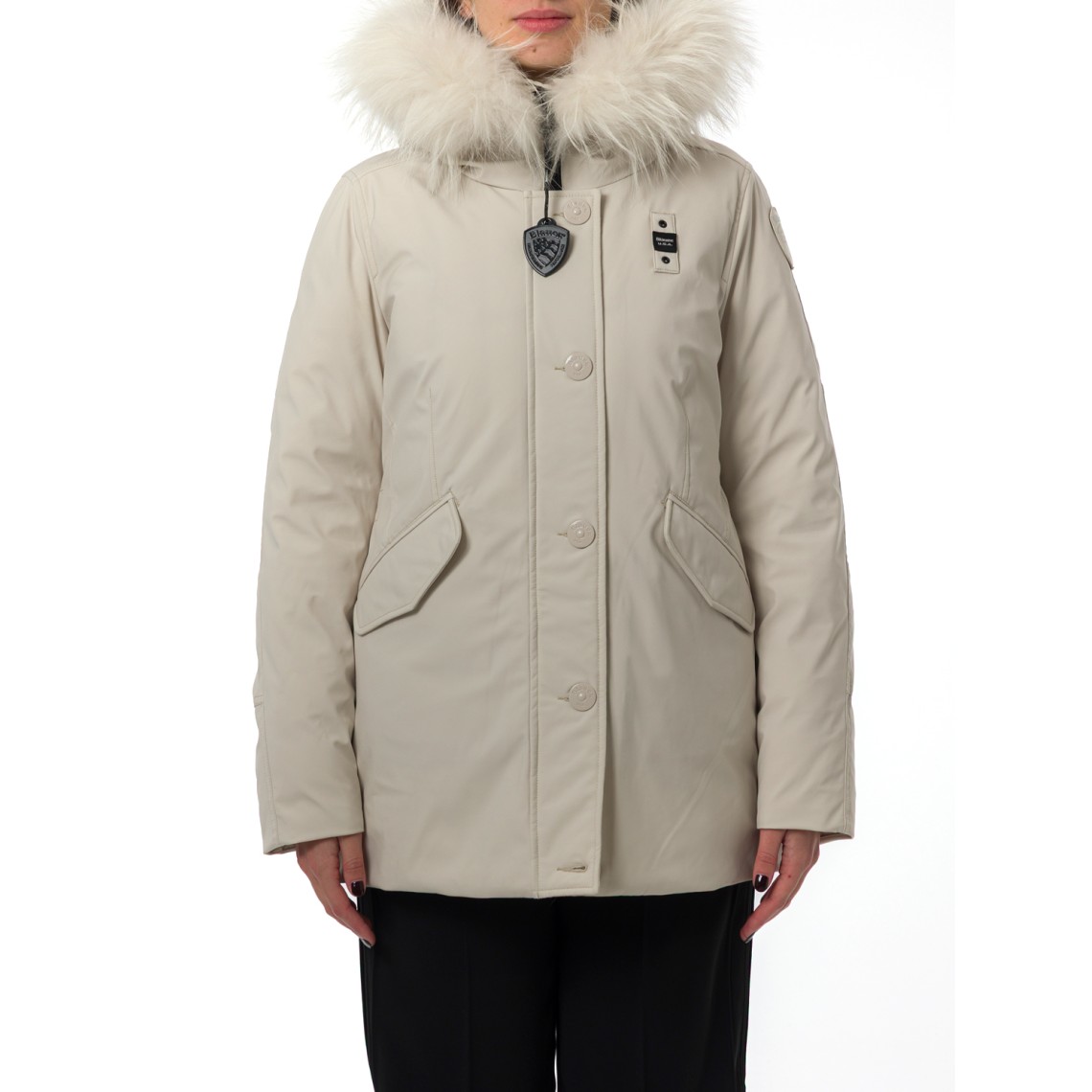 Giubbotto Irma Blauer con cappuccio