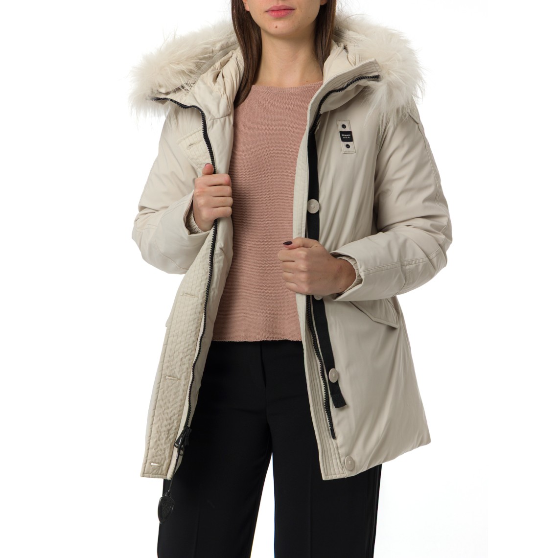 Giubbotto Irma Blauer con cappuccio