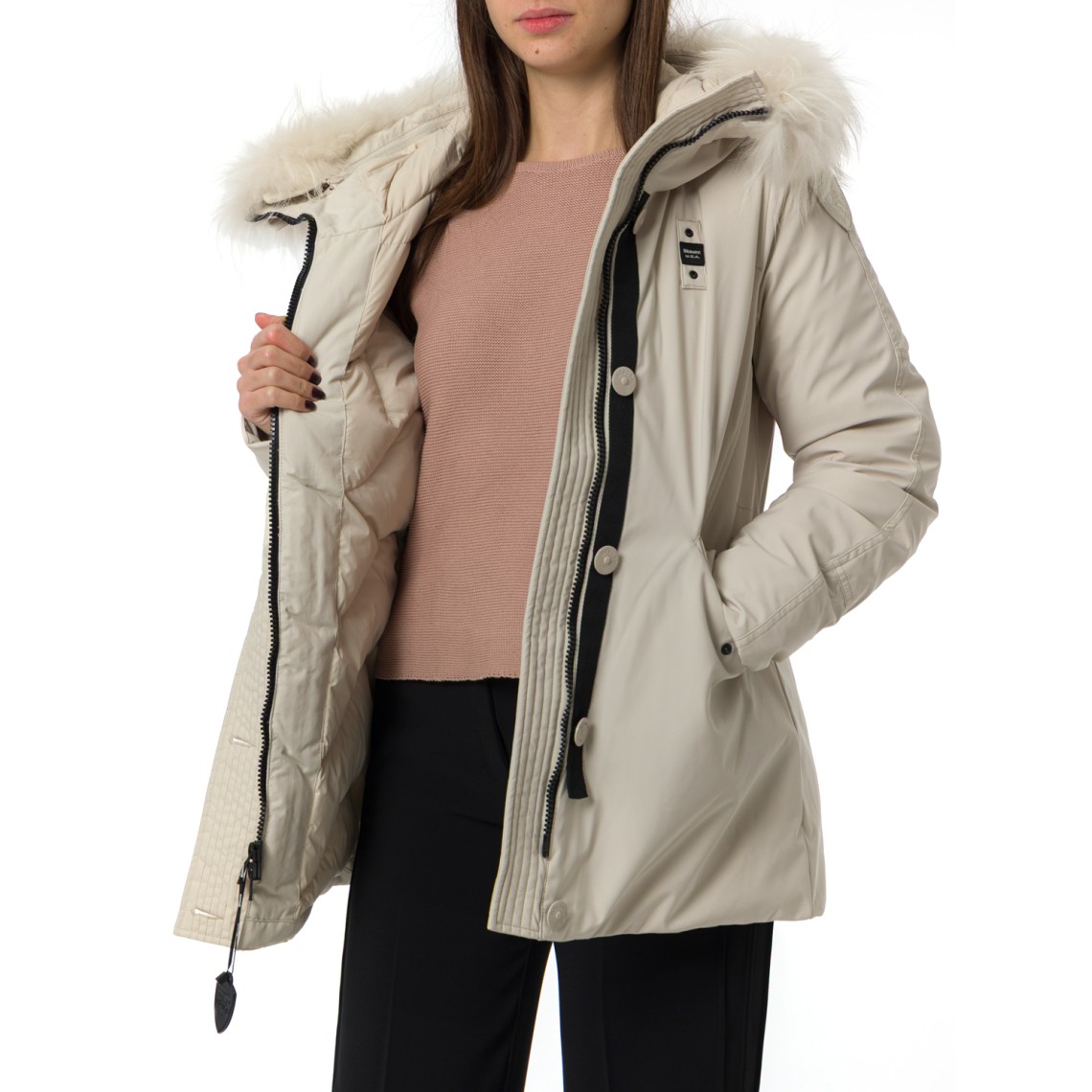 Giubbotto Irma Blauer con cappuccio