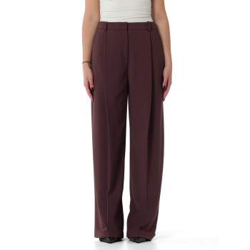 Pantaloni in crêpe leggero con pinces Elisabetta Franchi