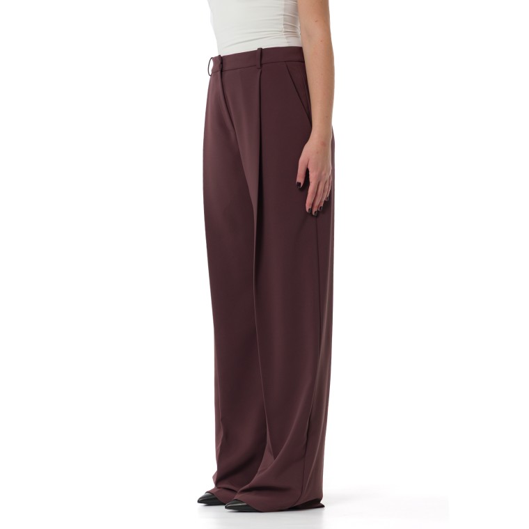 Pantaloni in crêpe leggero con pinces Elisabetta Franchi