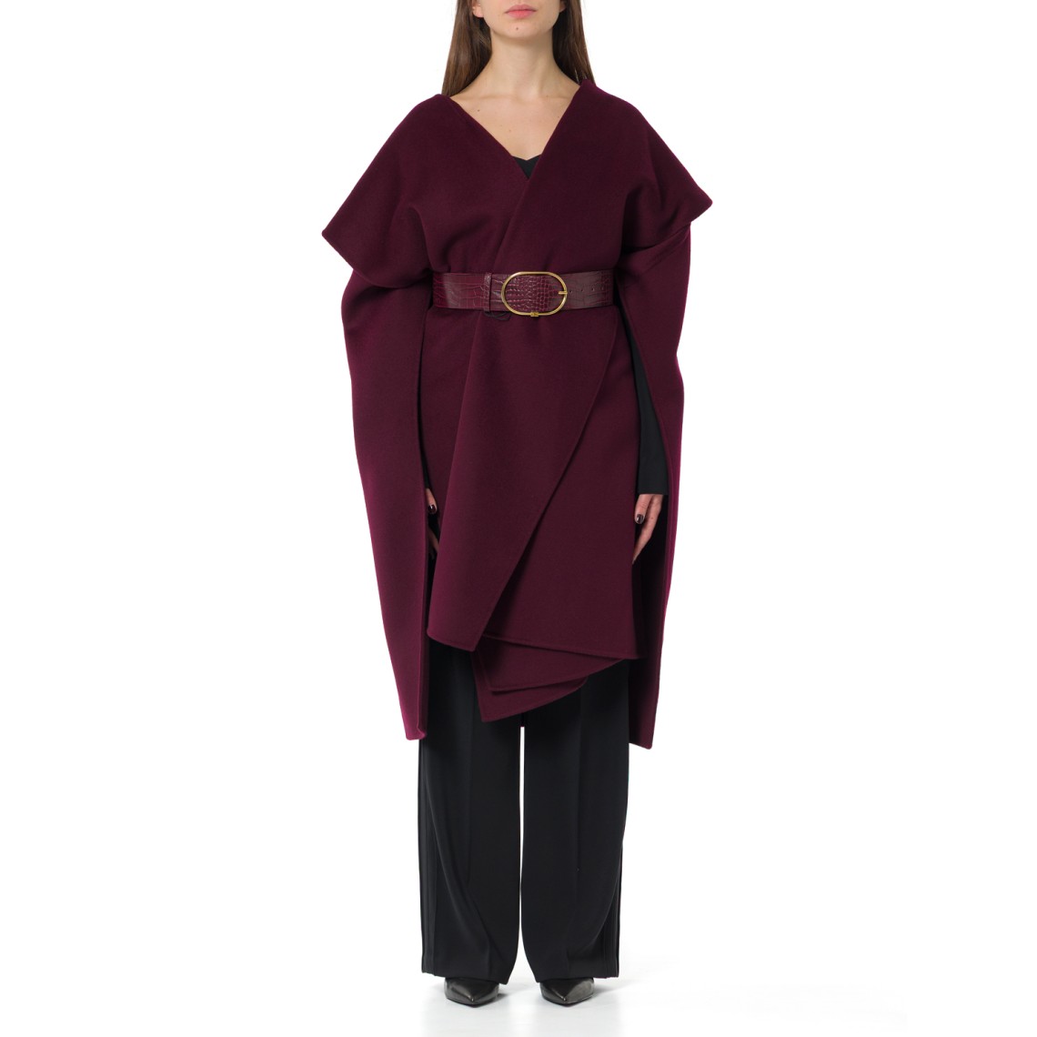 Mantella in panno di lana double Elisabetta Franchi