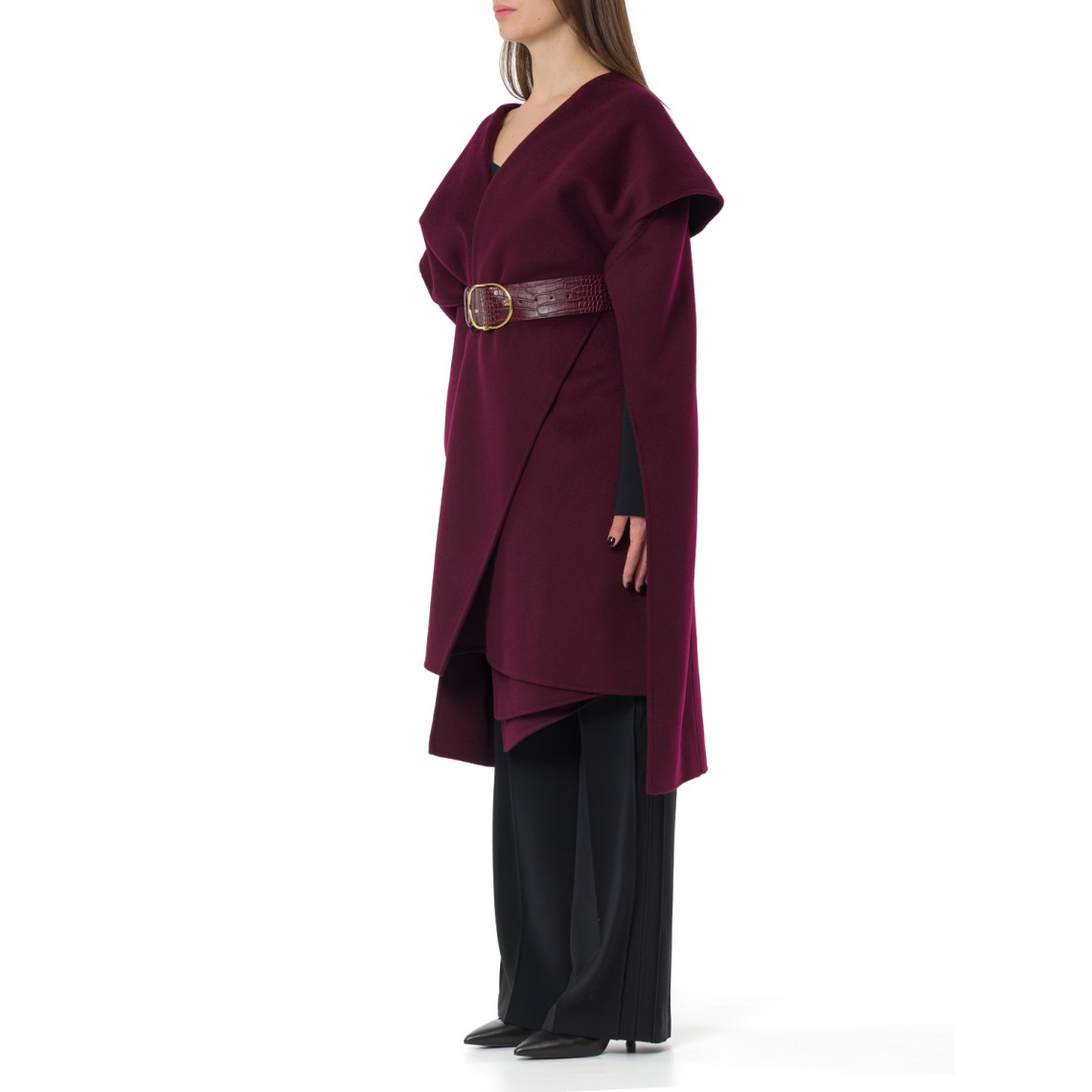 Mantella in panno di lana double Elisabetta Franchi