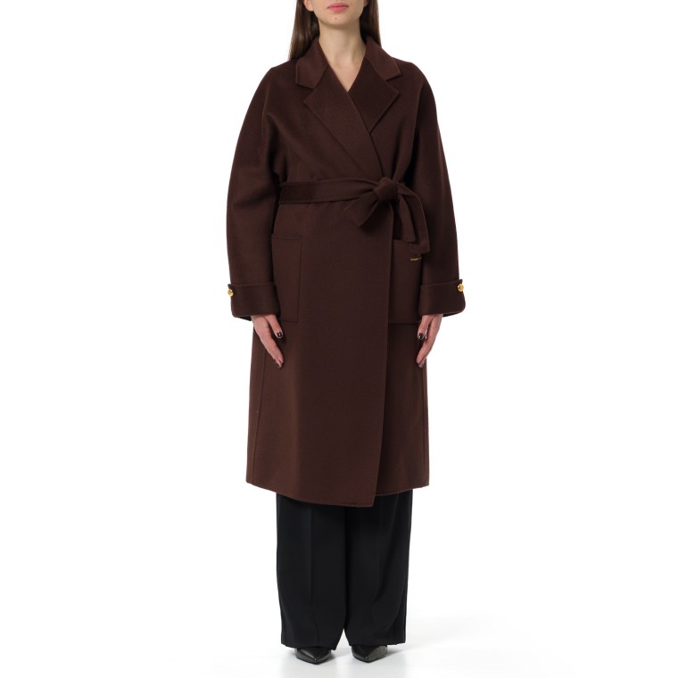 Cappotto in panno di misto lana double Elisabetta Franchi