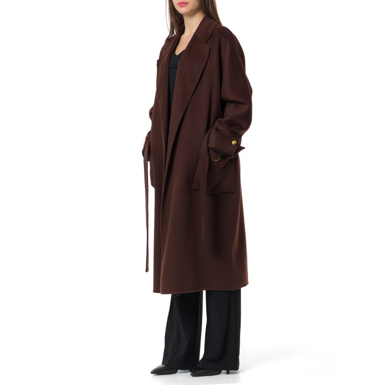 Cappotto in panno di misto lana double Elisabetta Franchi