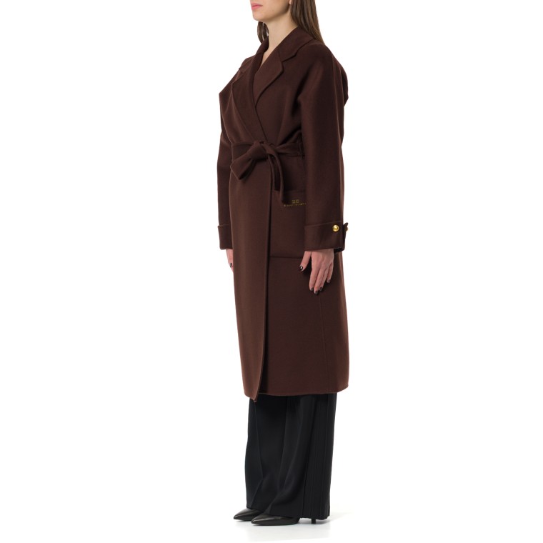 Cappotto in panno di misto lana double Elisabetta Franchi