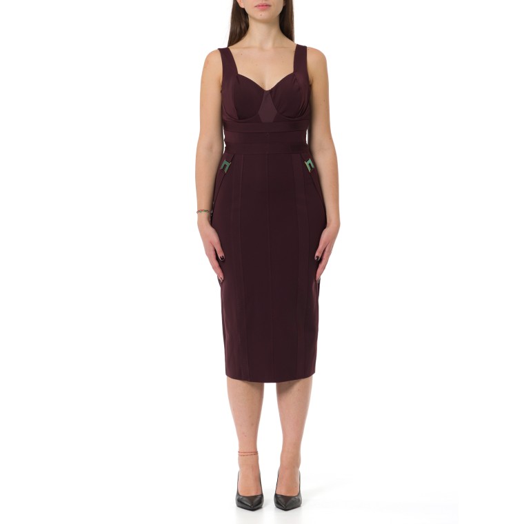 Abito bustier in tessuto bielastico Elisabetta Franchi