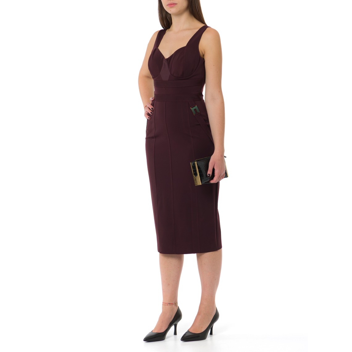 Abito bustier in tessuto bielastico Elisabetta Franchi