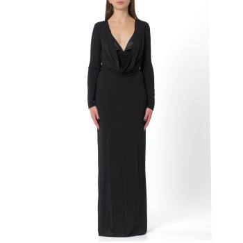 Abito Red Carpet in jersey crêpe fluido Elisabetta Franchi