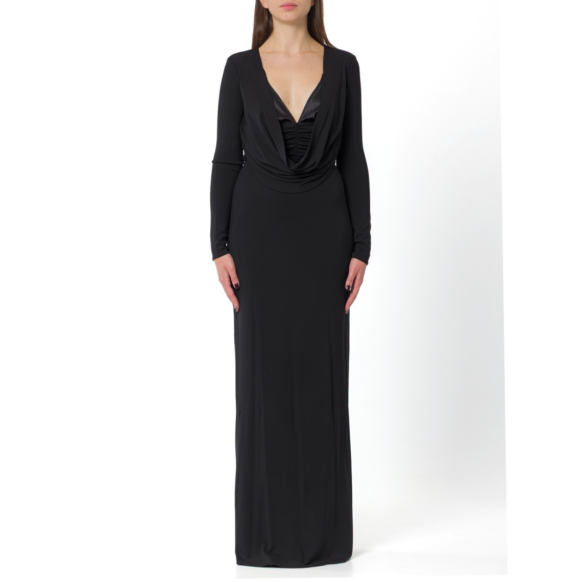 Abito Red Carpet in jersey crêpe fluido Elisabetta Franchi