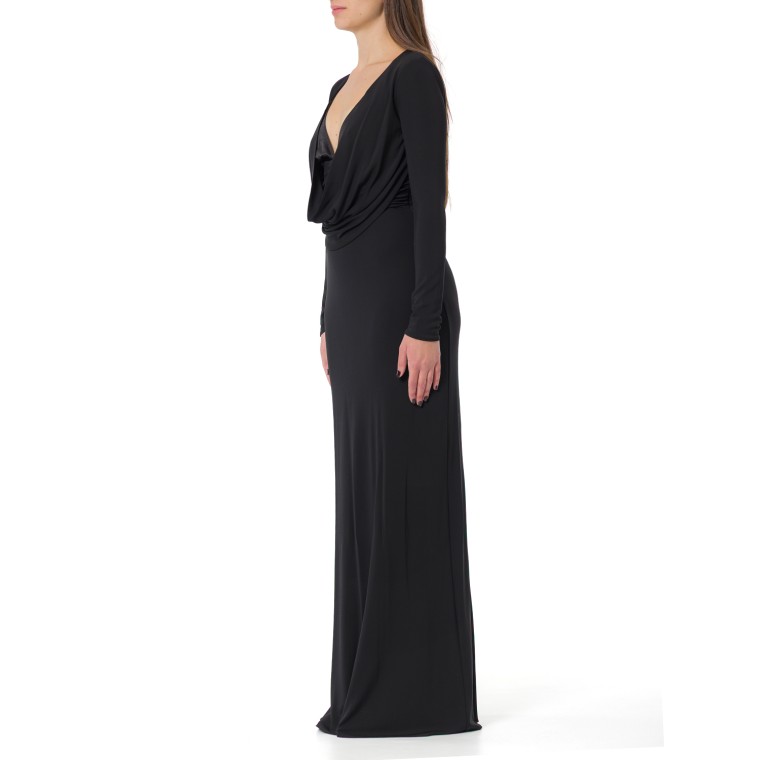 Abito Red Carpet in jersey crêpe fluido Elisabetta Franchi