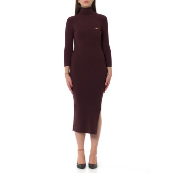 Abito in maglia a costine con taschino Elisabetta Franchi