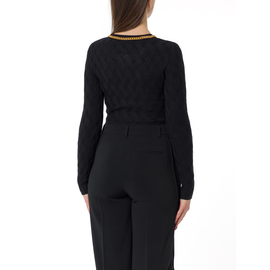 Cardigan in maglia a rombi Elisabetta Franchi