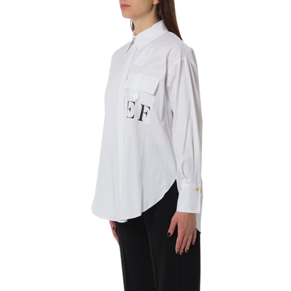 Camicia in popeline di cotone Elisabetta Franchi