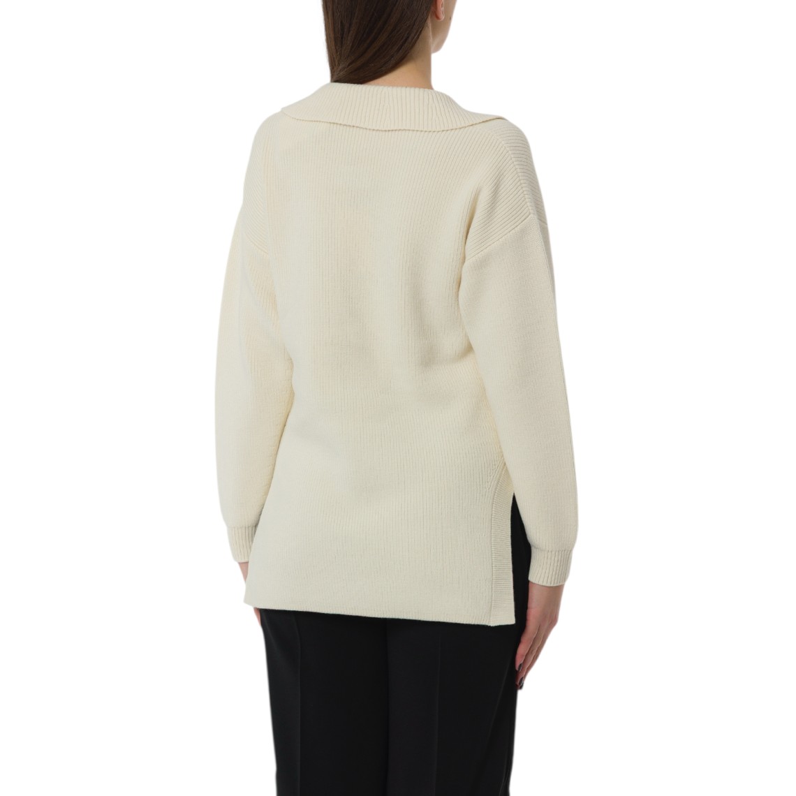 Maglia in misto lana con cinturino gioiello Elisabetta Franchi