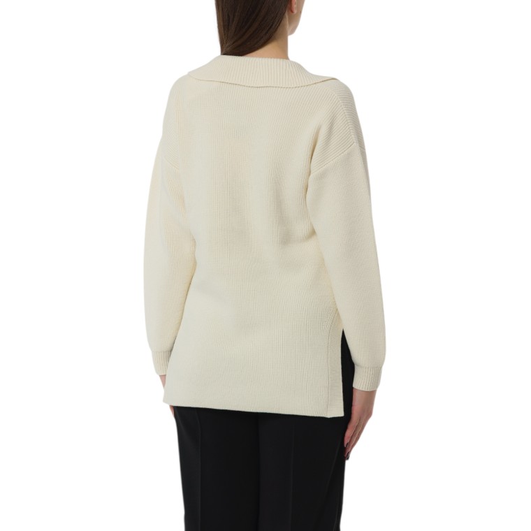 Maglia in misto lana con cinturino gioiello Elisabetta Franchi