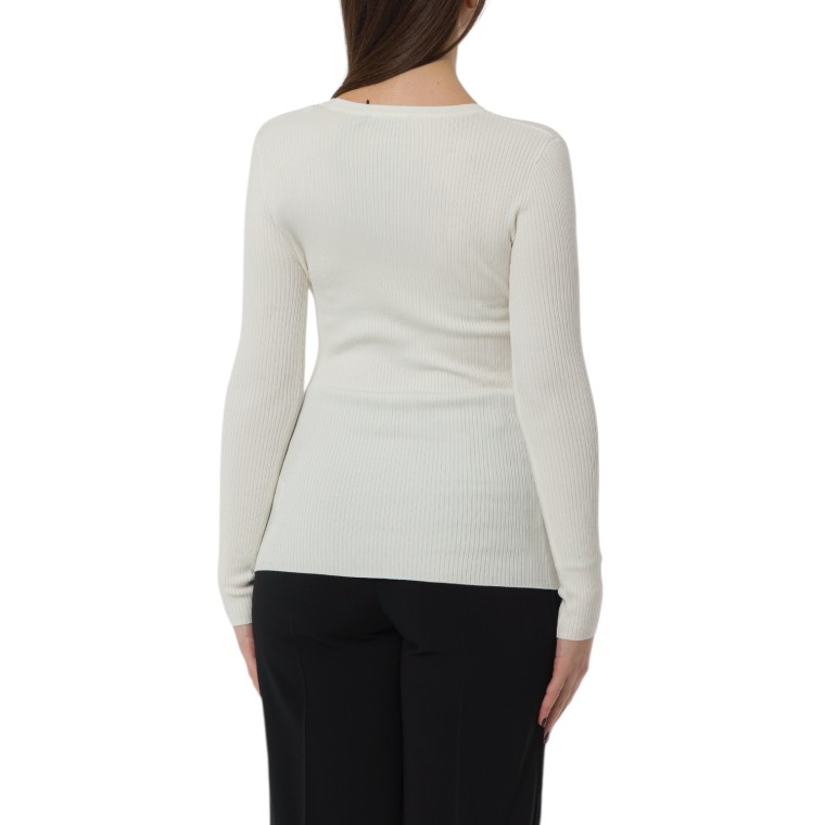 Maglia a costine con taschino Elisabetta Franchi