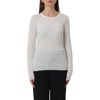Maglia in lana con micro-logo jacquard Elisabetta Franchi