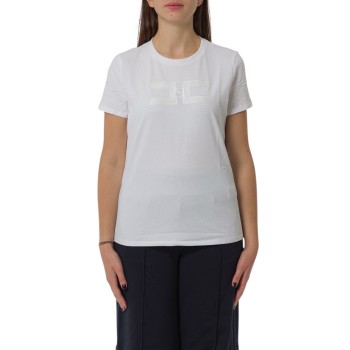 T-shirt in jersey di cotone Elisabetta Franchi
