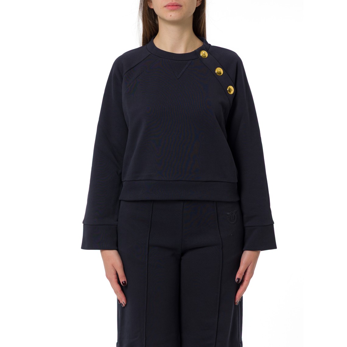 Felpa con bottoni Margarina Pinko