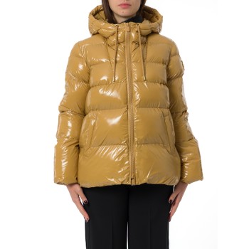 Piumino Eleodoro Caban Crystal nylon con cappuccio Pinko