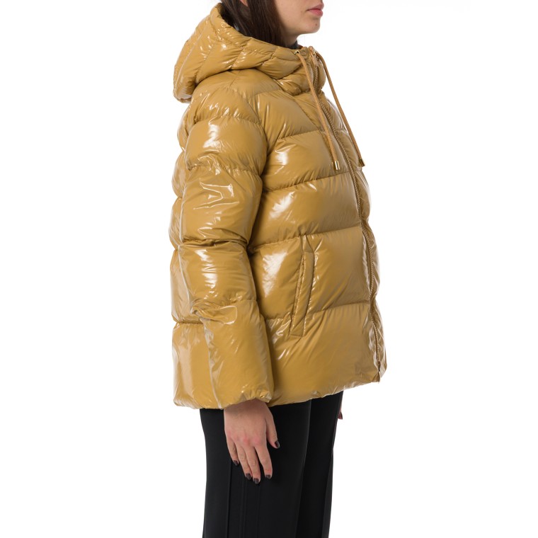 Piumino Eleodoro Caban Crystal nylon con cappuccio Pinko