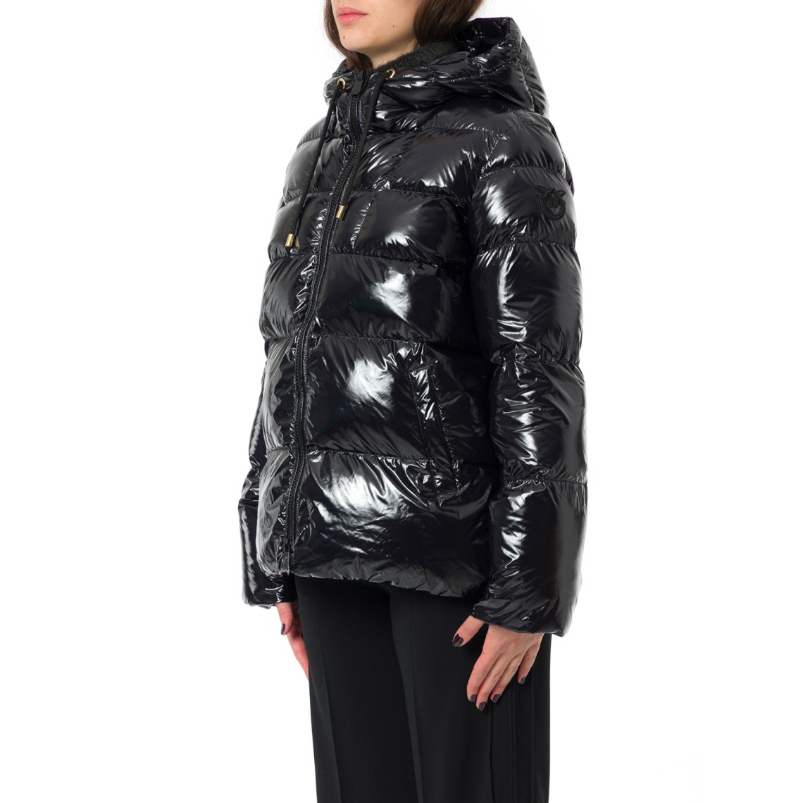 Piumino Eleodoro Caban Crystal nylon con cappuccio Pinko