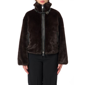 Giacca Estebana Blouson effetto pelliccia