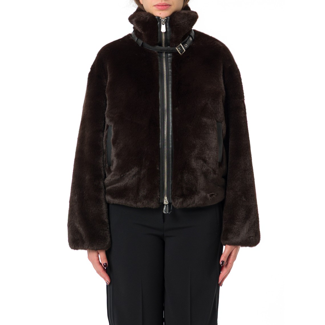 Giacca Estebana Blouson effetto pelliccia