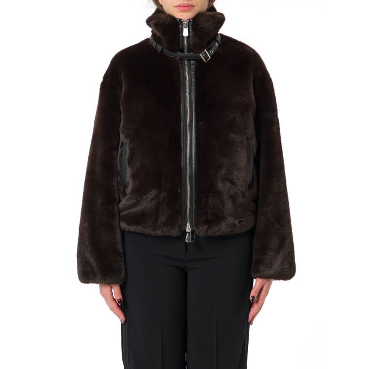 Giacca Estebana Blouson effetto pelliccia