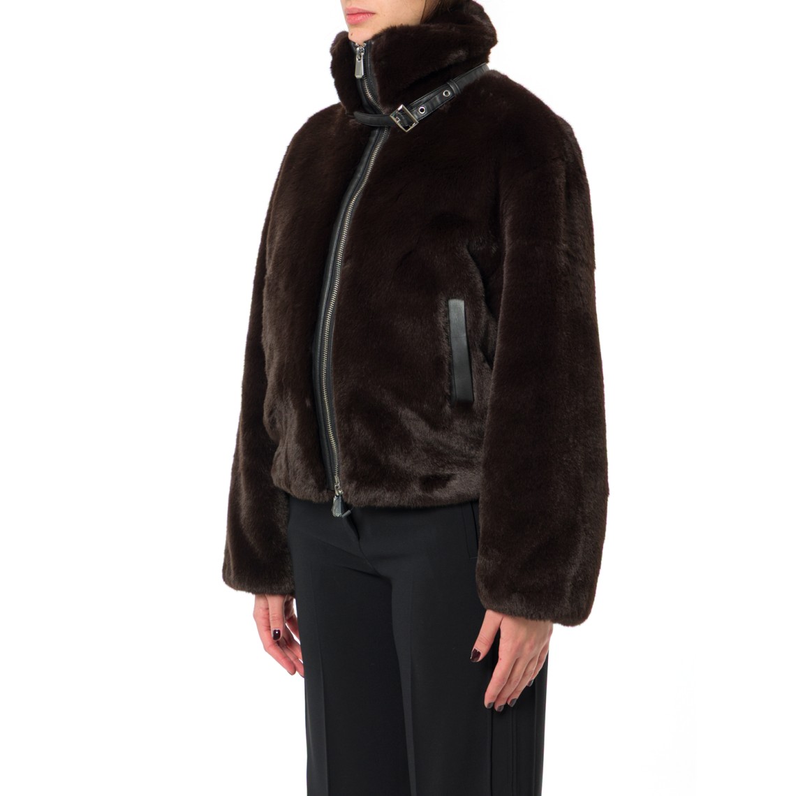 Giacca Estebana Blouson effetto pelliccia