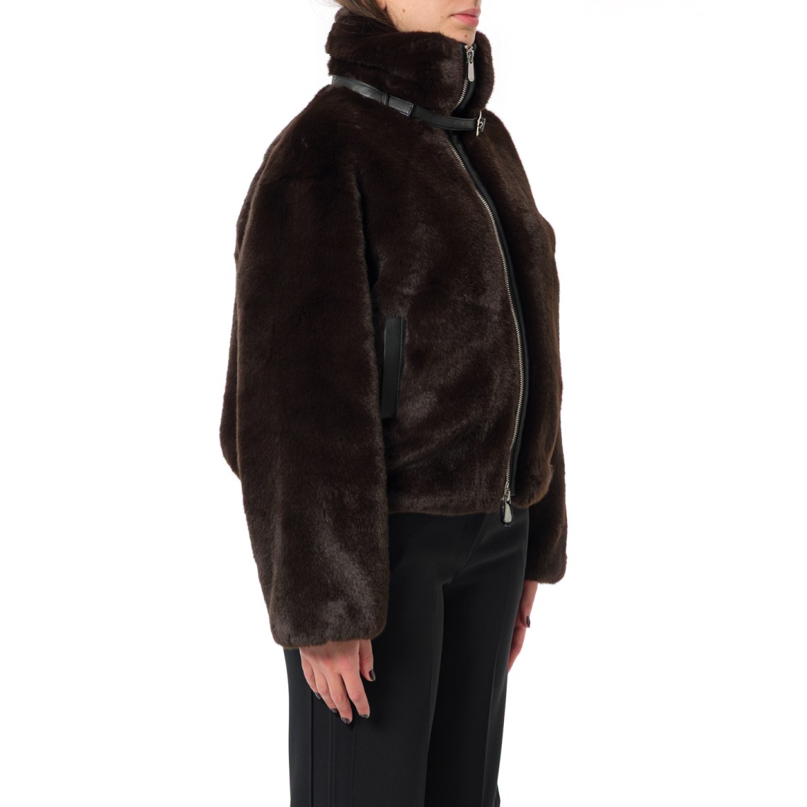 Giacca Estebana Blouson effetto pelliccia