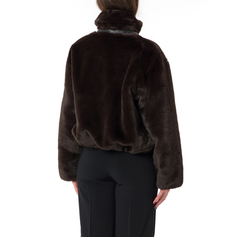 Giacca Estebana Blouson effetto pelliccia