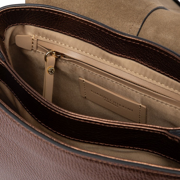 Borsa Helena Round Gianni Chiarini in pelle laminata