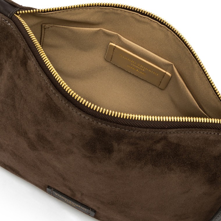 Borsa Nora Pouch Gianni Chiarini in pelle scamosciata