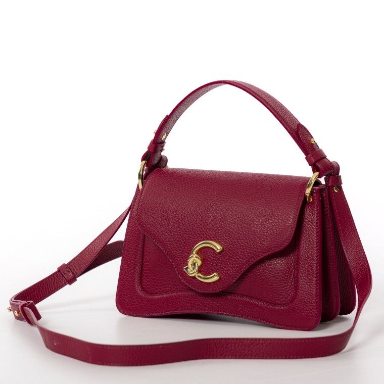 Borsa C-Me Coccinelle in pelle a grana