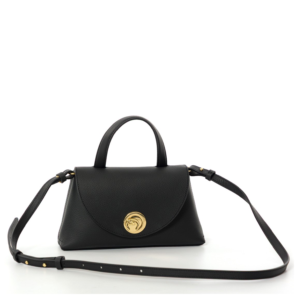 Borsa Nikla Small Coccinelle in pelle a grana